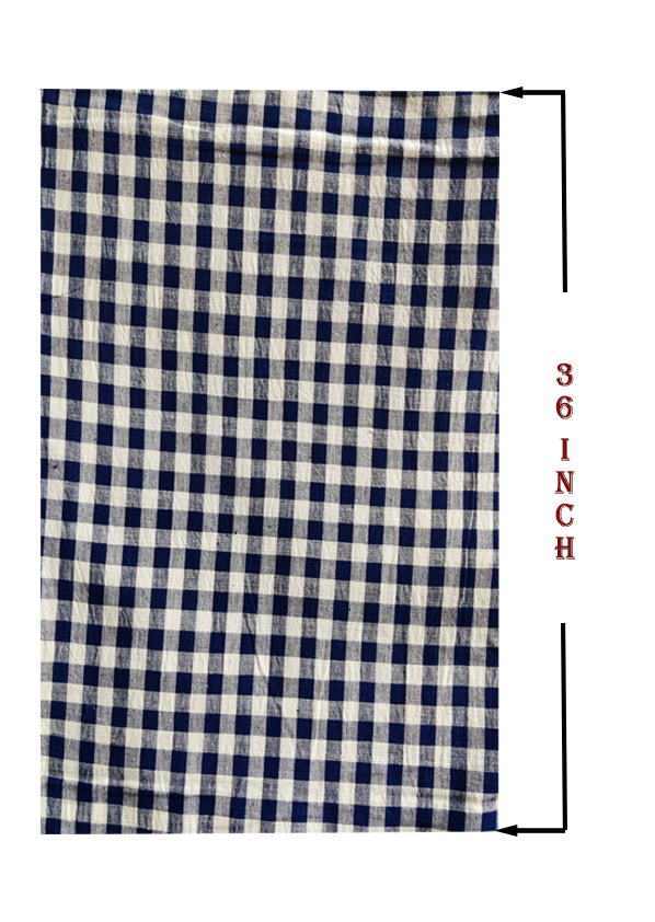 SMALL INDIGO CHECKS FABRICS